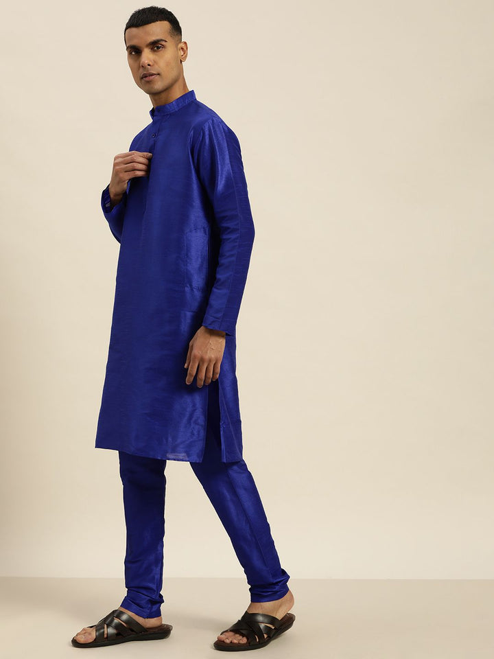 SOJANYA Blue & Green Kurta with Churidar