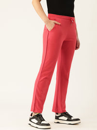 Monte Carlo Women Mid-Rise Regular Fit Track Pants with Reflective Elements