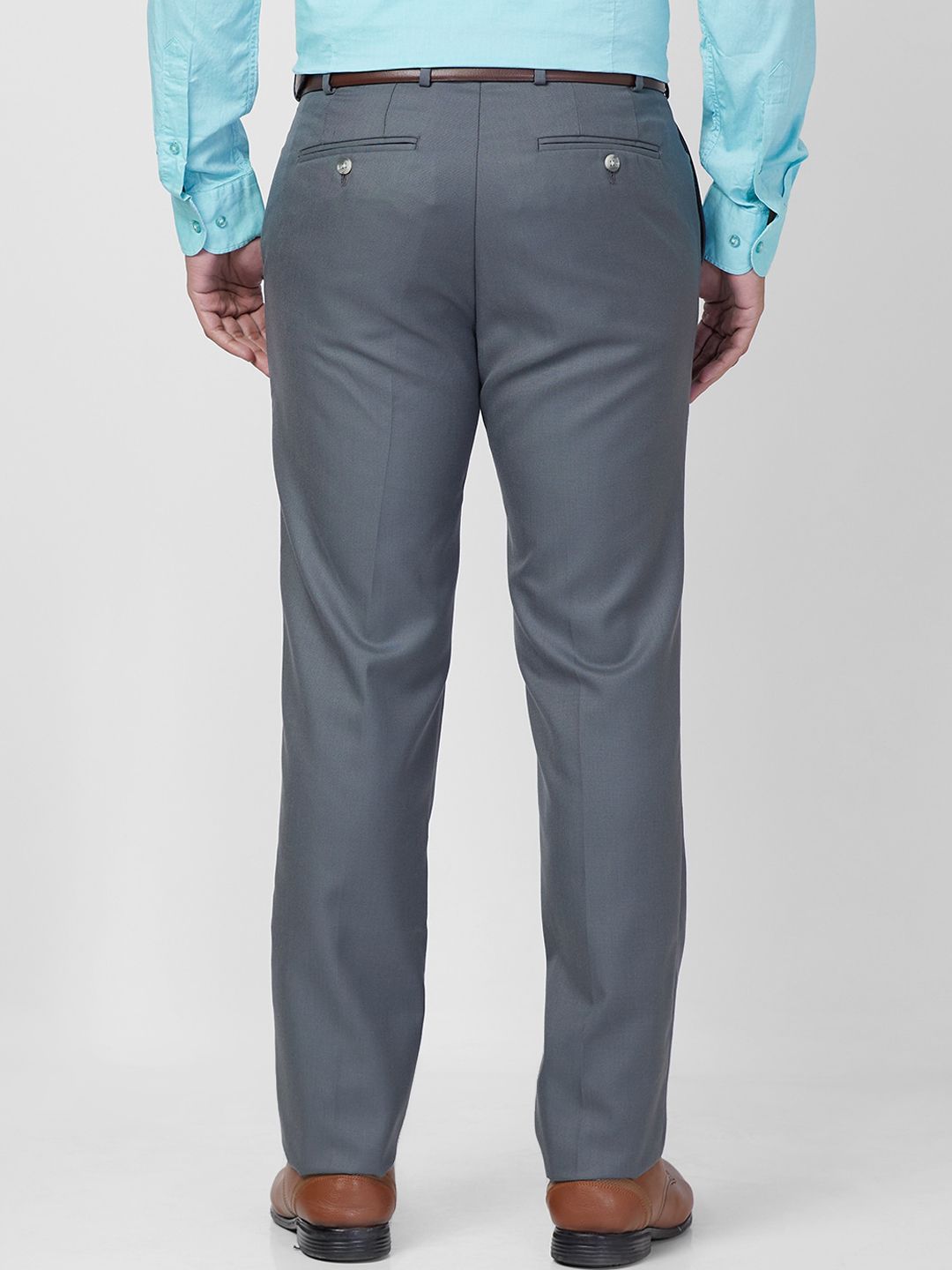 Raymond Men Mid-Rise Contemporary Fit Easy Wash Formal Trouser