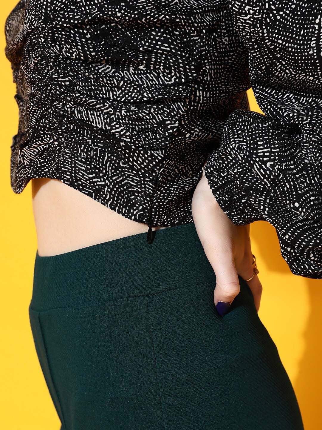 STREET 9 Stunning Black Abstract Top