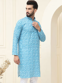 SOJANYA Ethnic Motifs Printed Pure Cotton Straight Kurta