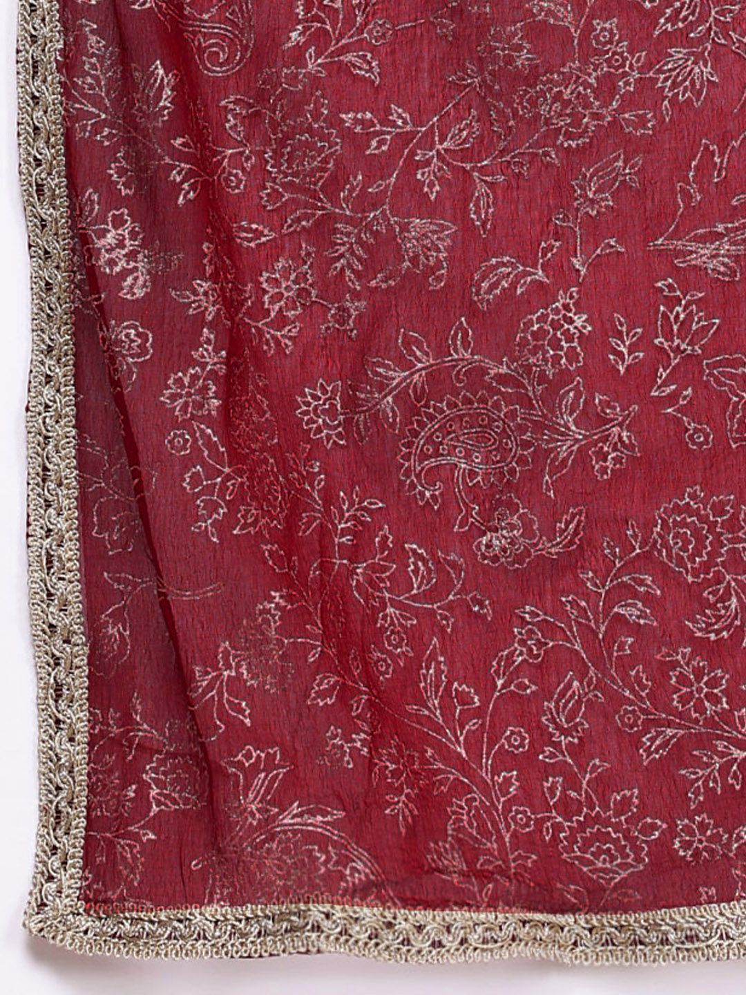 House of Pataudi Ethnic Motifs Embroidered Sequinned Jashn Kurta with Palazzos & Dupatta