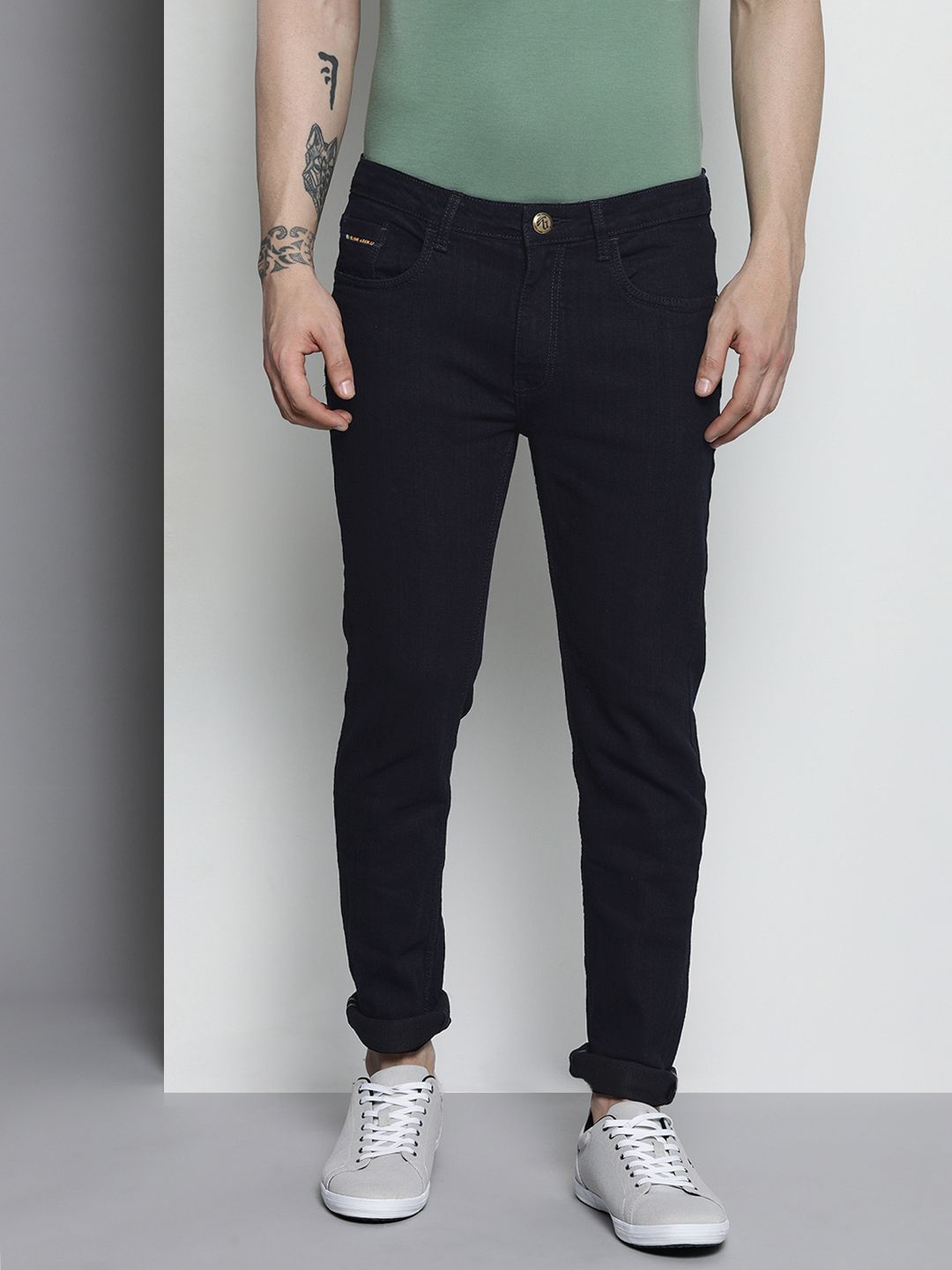 The Indian Garage Co Men Slim Fit Stretchable Jeans
