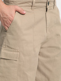 Bene Kleed Men Cotton Loose Balloon Fit Cargos Trousers