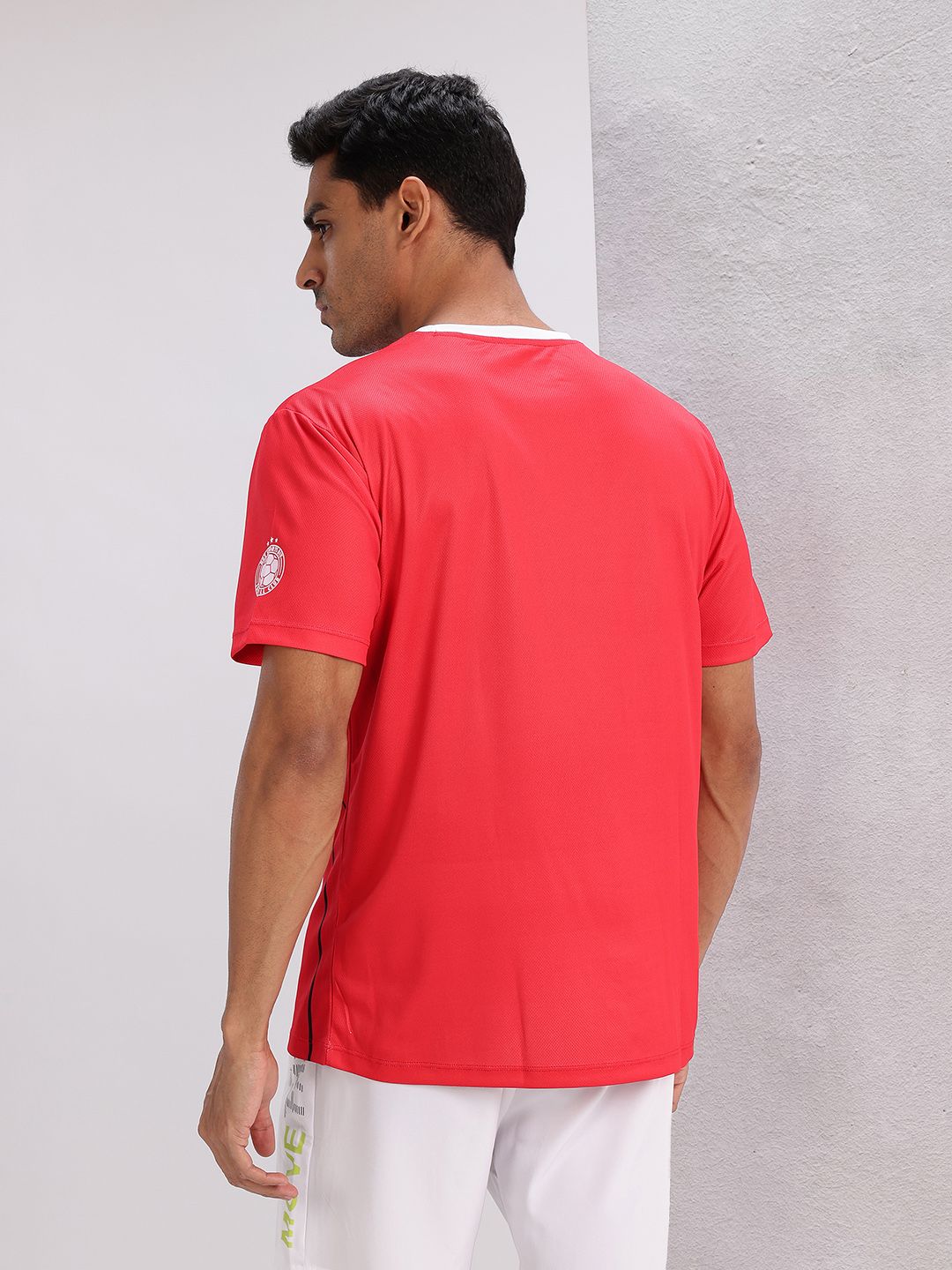 HRX by Hrithik Roshan Striped & Printed Football Jersey