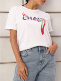 DressBerry Printed Relaxed Fit T-shirt