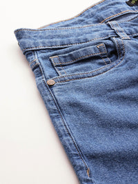 Pakaian wanita pakaian jeans lebar kaki lebar