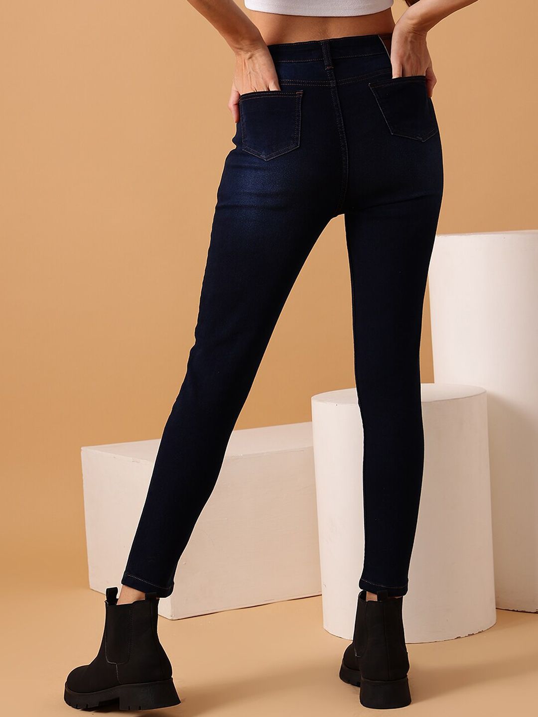 STREET 9 BASICS Women Blue Mid-Rise Clean Look Light Fade Jeans