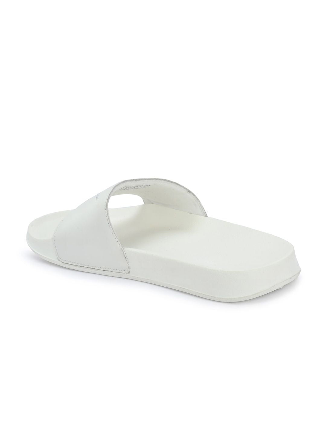 HRX by Hrithik Roshan Men White & Grey Brand Logo Printed Sliders