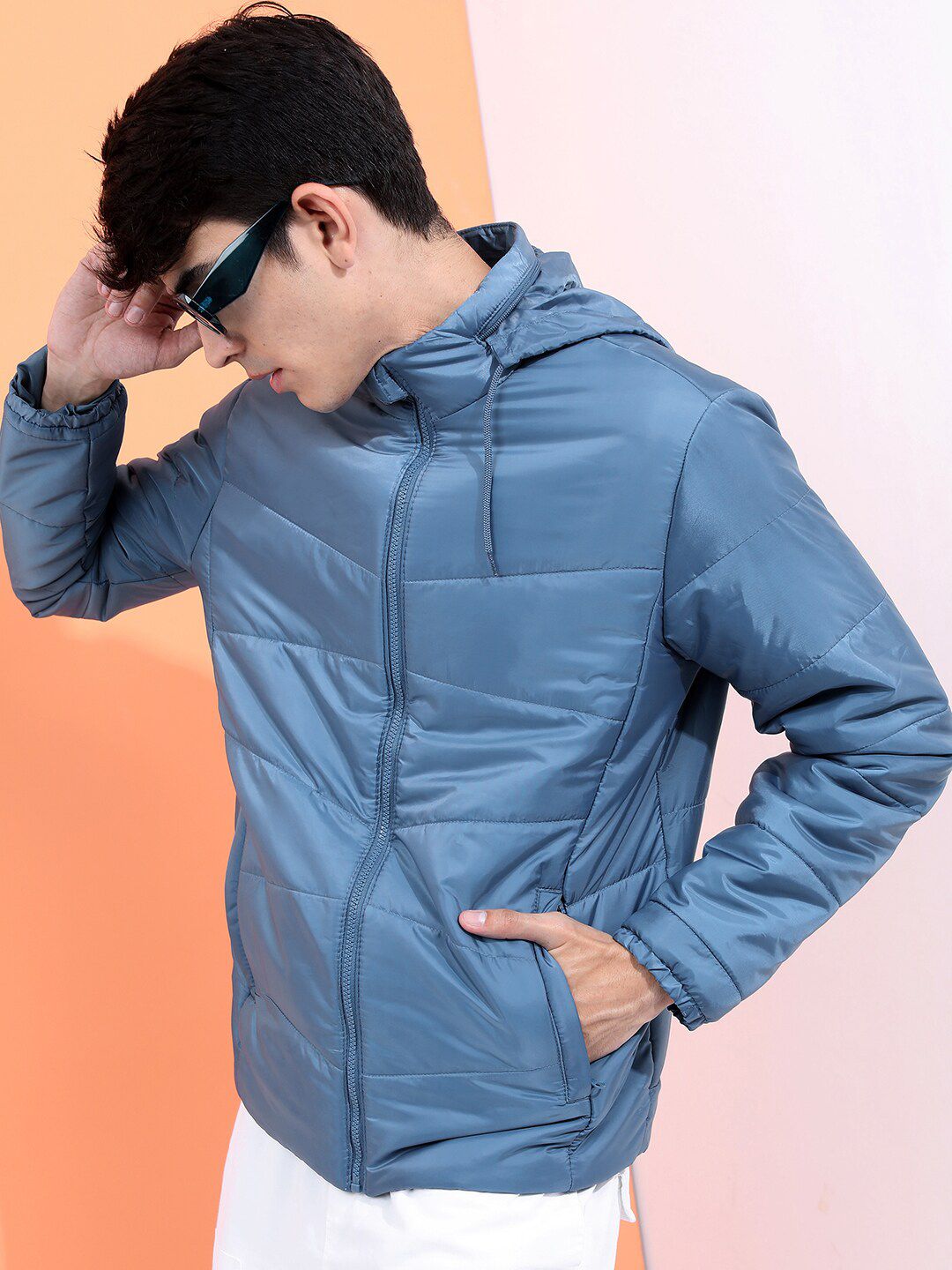 HIGHLANDER Men Blue Puffer Jacket