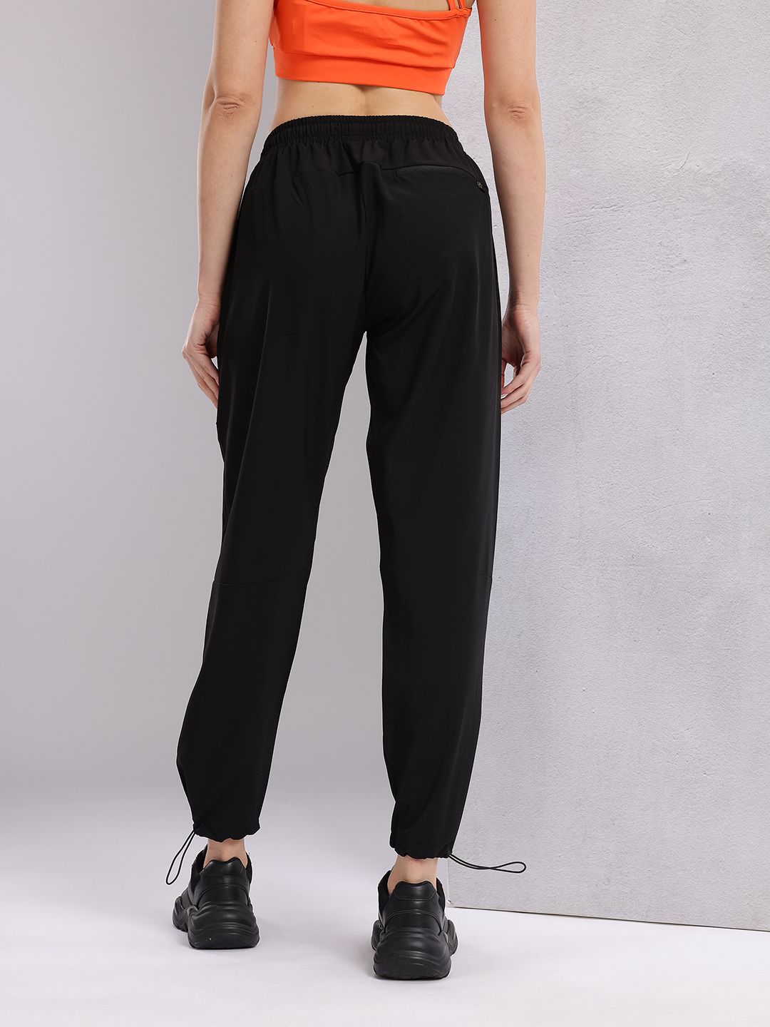 HRX by Hrithik Roshan Women Mid-Rise Regular Fit Running  Joggers with Toggle Hem