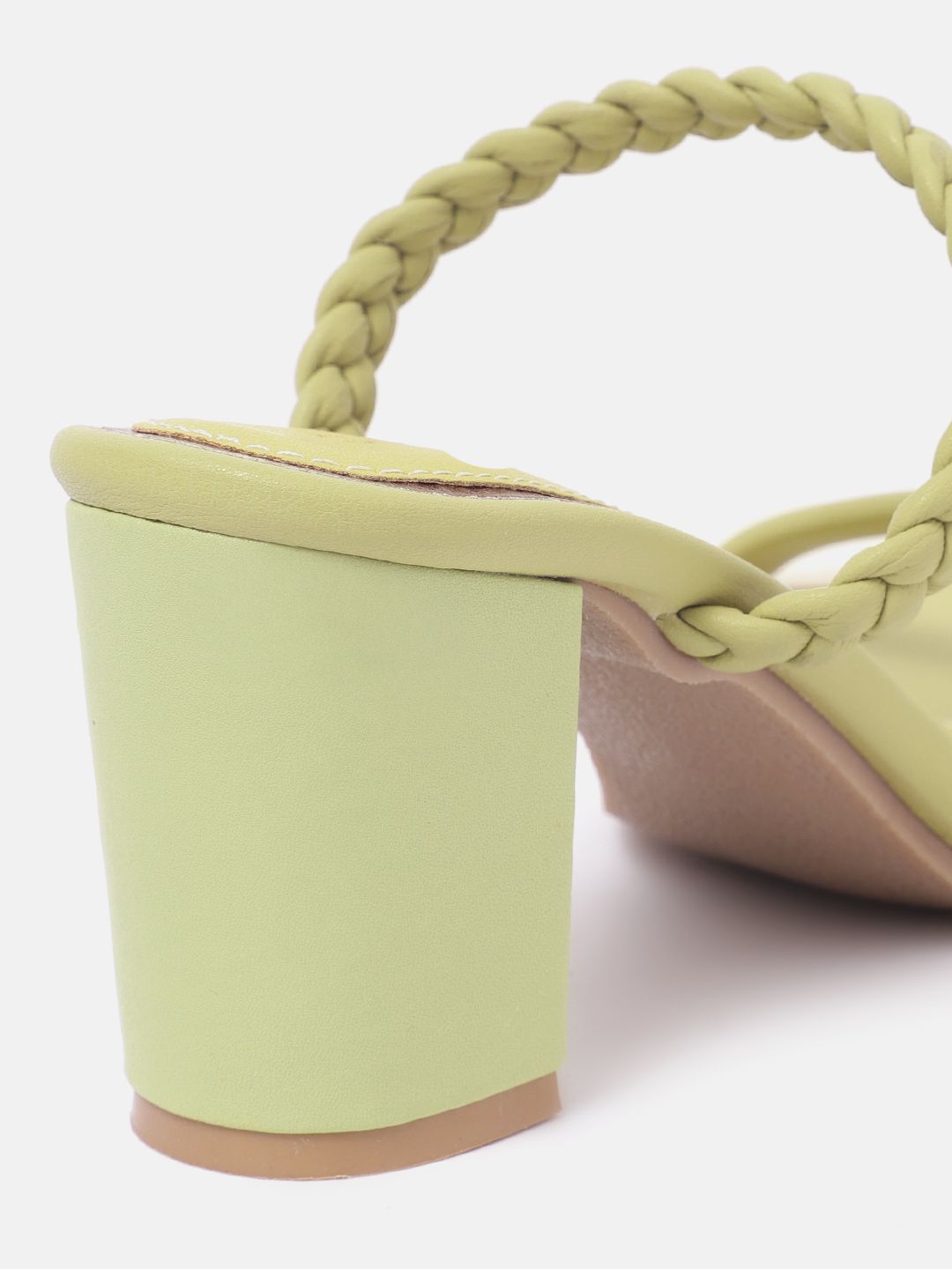 DressBerry Braided Block Sandals