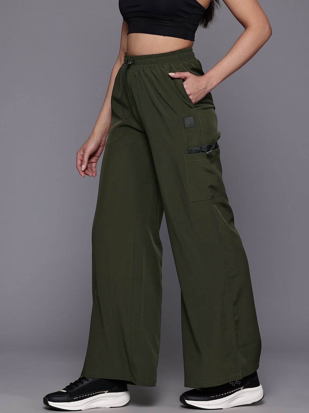 HRX by Hrithik Roshan Women Flared Lifestyle Track Pants