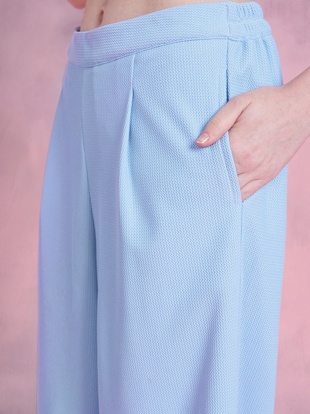 DressBerry Textured Pleated Co-Ords