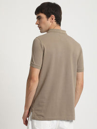 THE BEAR HOUSE Polo Collar Slim Fit Pure Cotton T-shirt