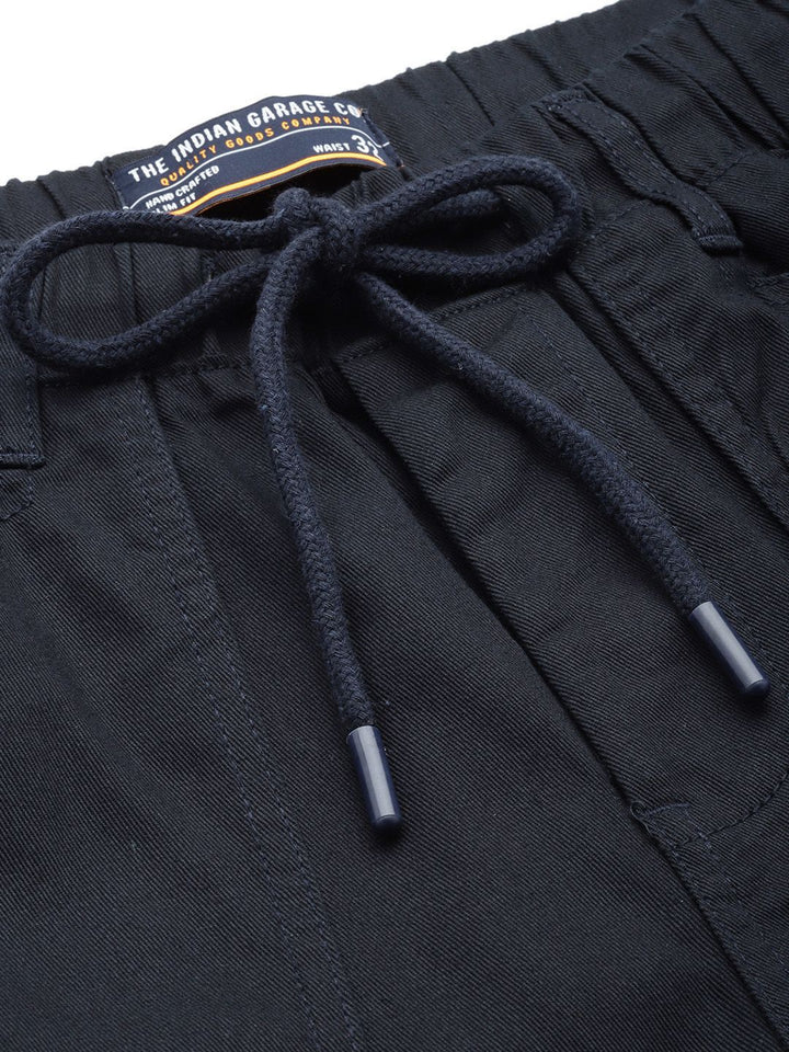 The Indian Garage Co Men Pure Cotton Slim Fit Trousers