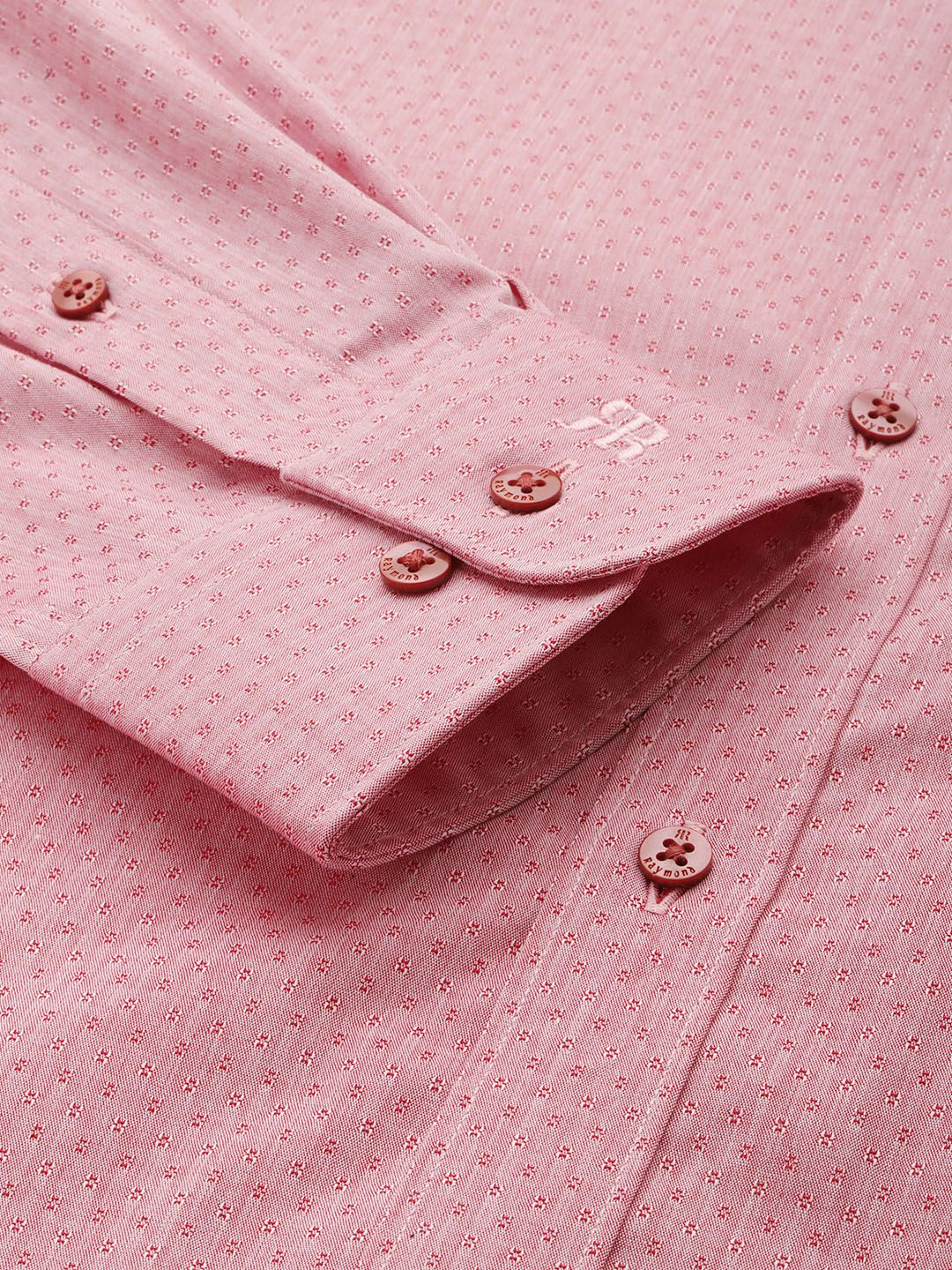 Raymond Pure Cotton Textured Slim Fit Formal Shirt