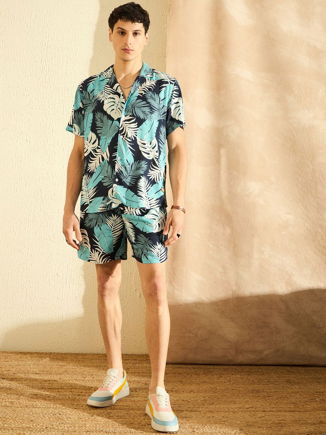 DENNISON Printed Shirt & Shorts Co-Ord