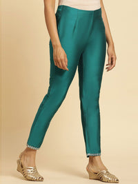 W Women Slim Fit Cigarette Trousers