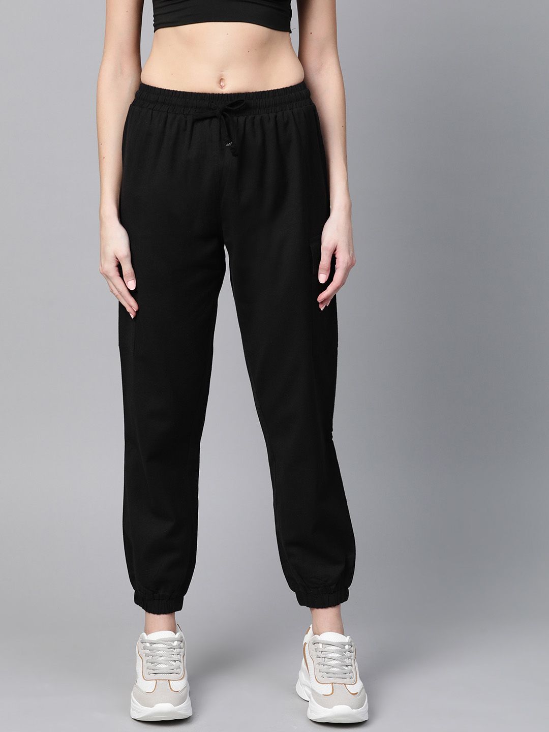 SASSAFRAS Women Black Joggers