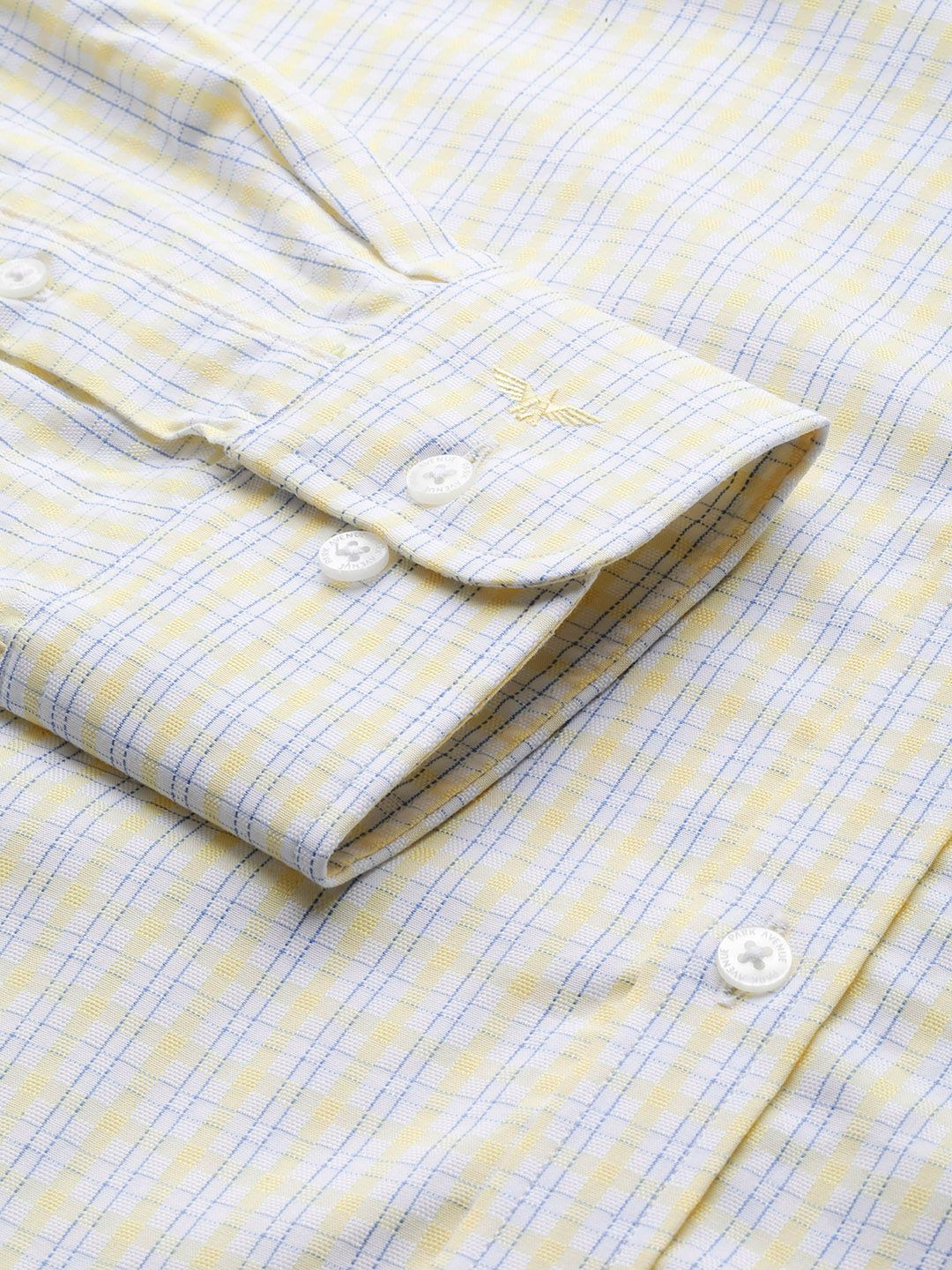 Park Avenue Men Pure Cotton Slim Fit Tartan Checked Formal Shirt