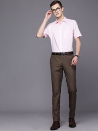 Raymond Men Textured Slim Fit Formal Trousers