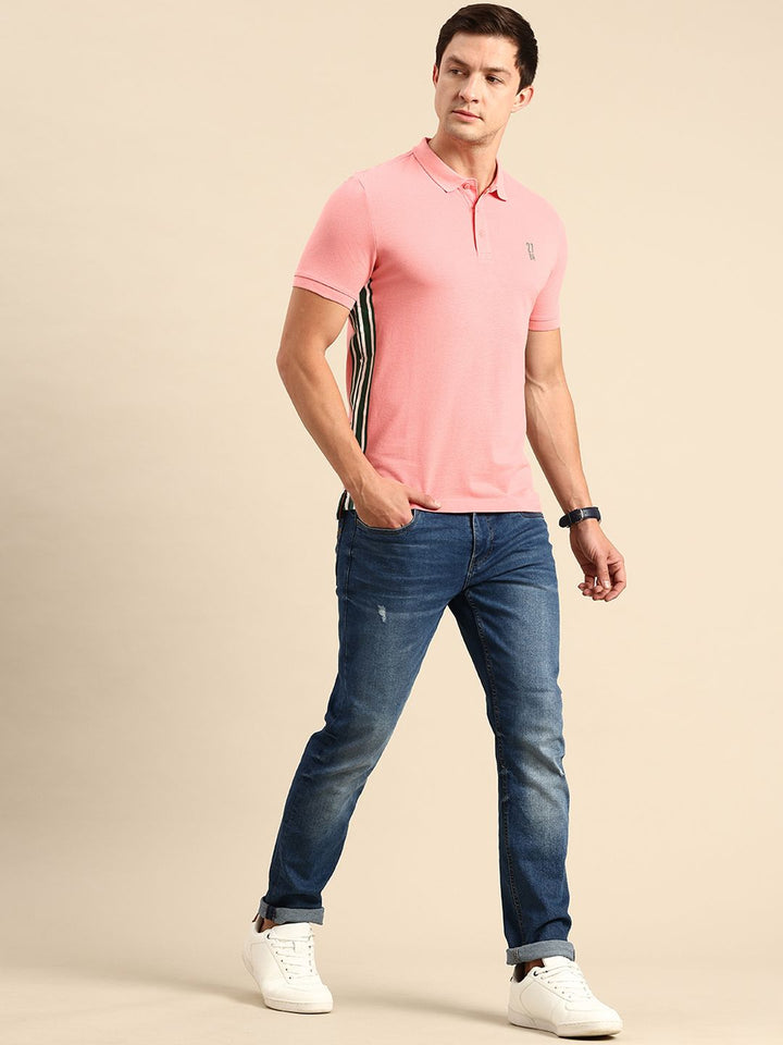 Being Human Polo Collar Pure Cotton T-shirt