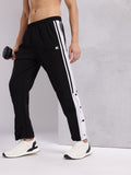HRX by Hrithik Roshan Men Side Stripe Button Slit Training Track Pants