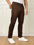 Thomas Scott Men Smart Straight Fit Mid-Rise Chinos seluar