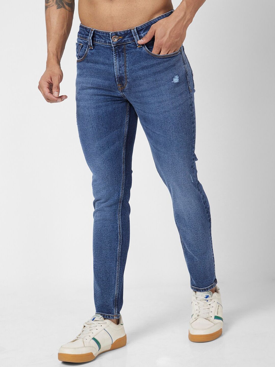 SPYKAR Men Mid-Rise Kano Skinny Fit Stretchable Jeans