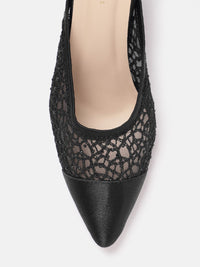 Lino Perros Woven Design Slim Heeled Mules