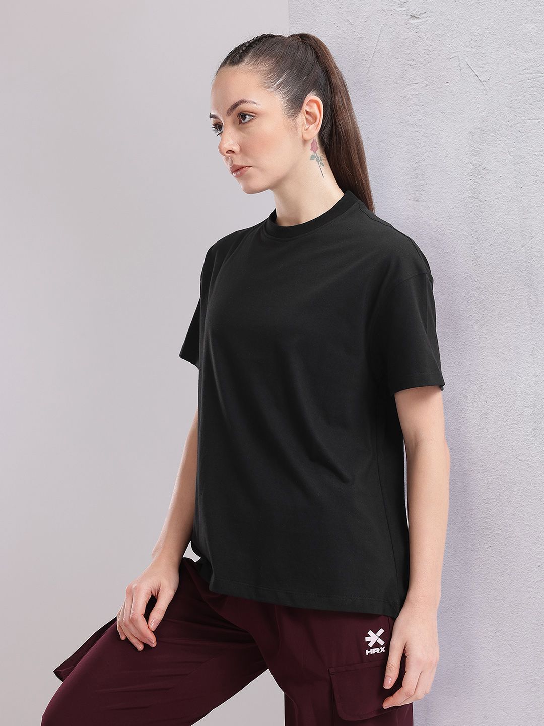 HRX by Hrithik Roshan Women Printed Relaxed Fit T-shirt