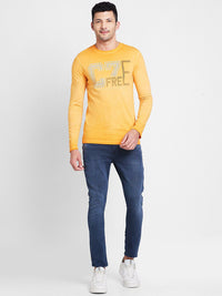 Being Human Typography Printed Round Neck Long Sleeves Regular T-shirt
