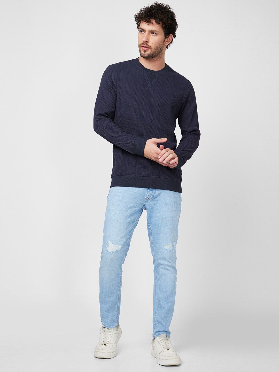 SPYKAR Long Sleeve Slim Fit T-shirt