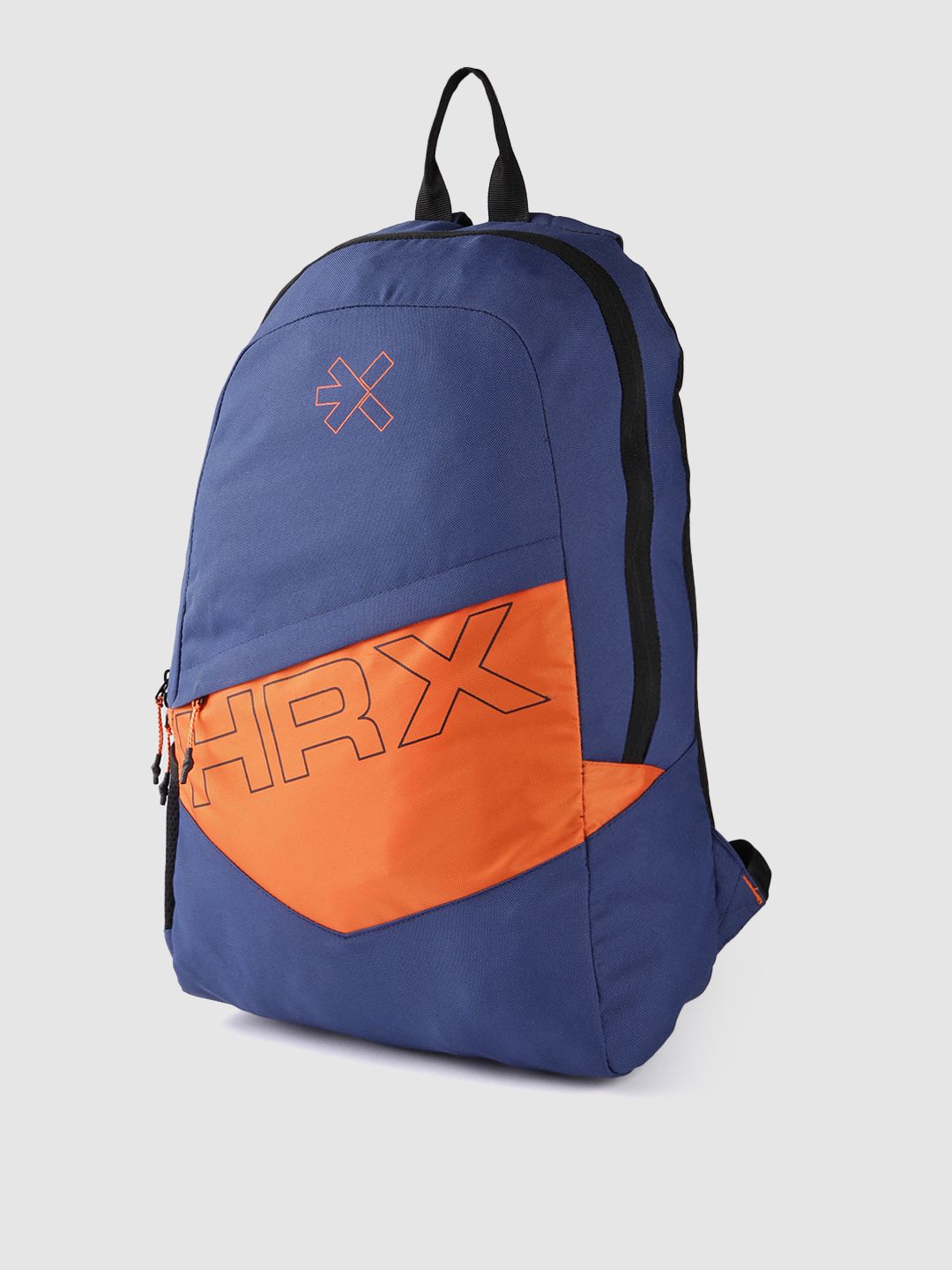 HRX by Hrithik Roshan Unisex Colourblocked Brand Logo Print Backpack