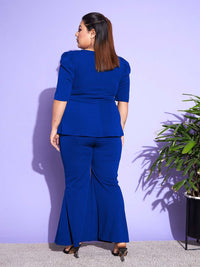 SASSAFRAS Curve Peplum Top & Kick Pleated Trouser Co-Ords