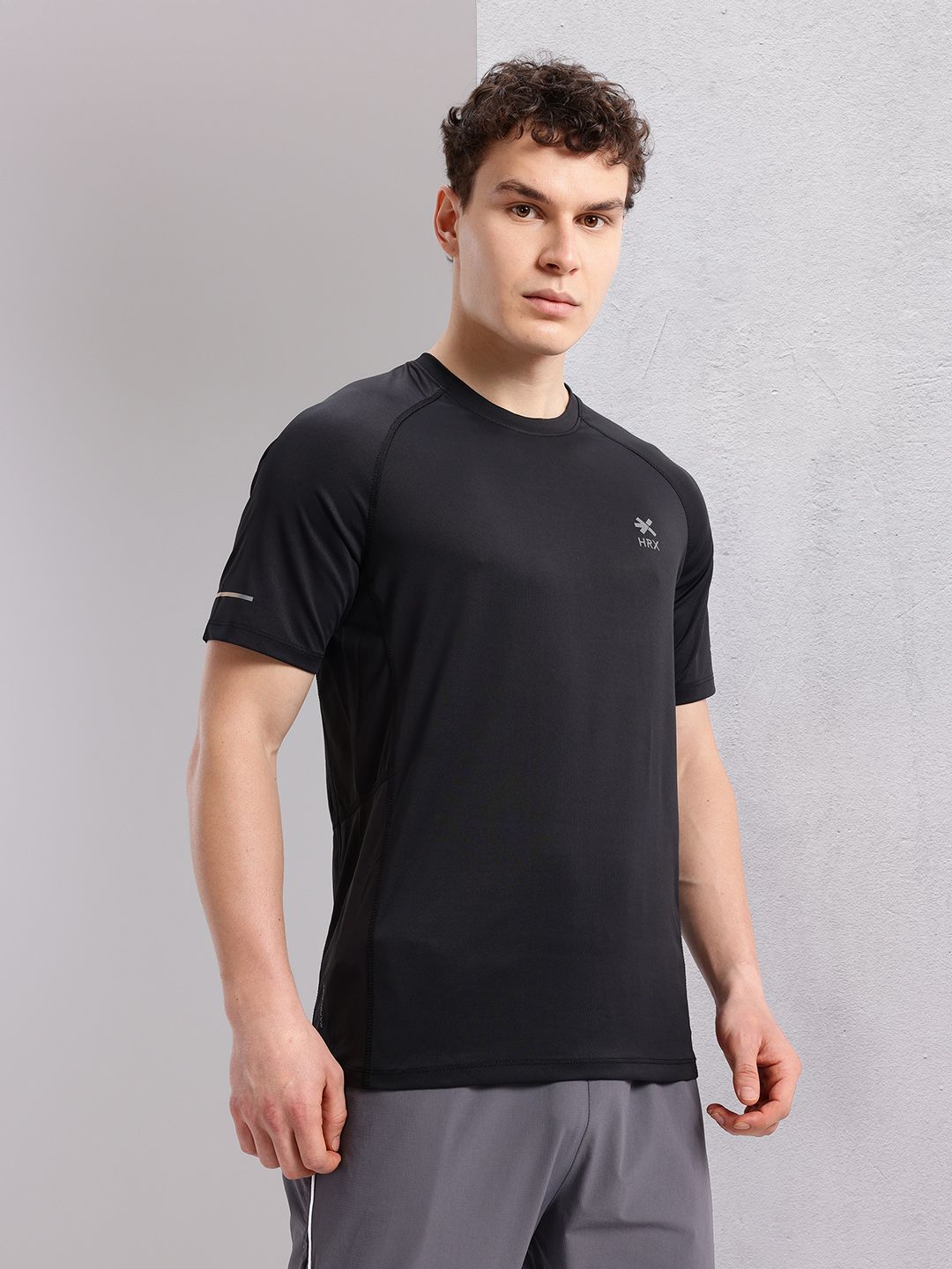 HRX by Hrithik Roshan Brand Logo Rapid-dry Training T-shirt