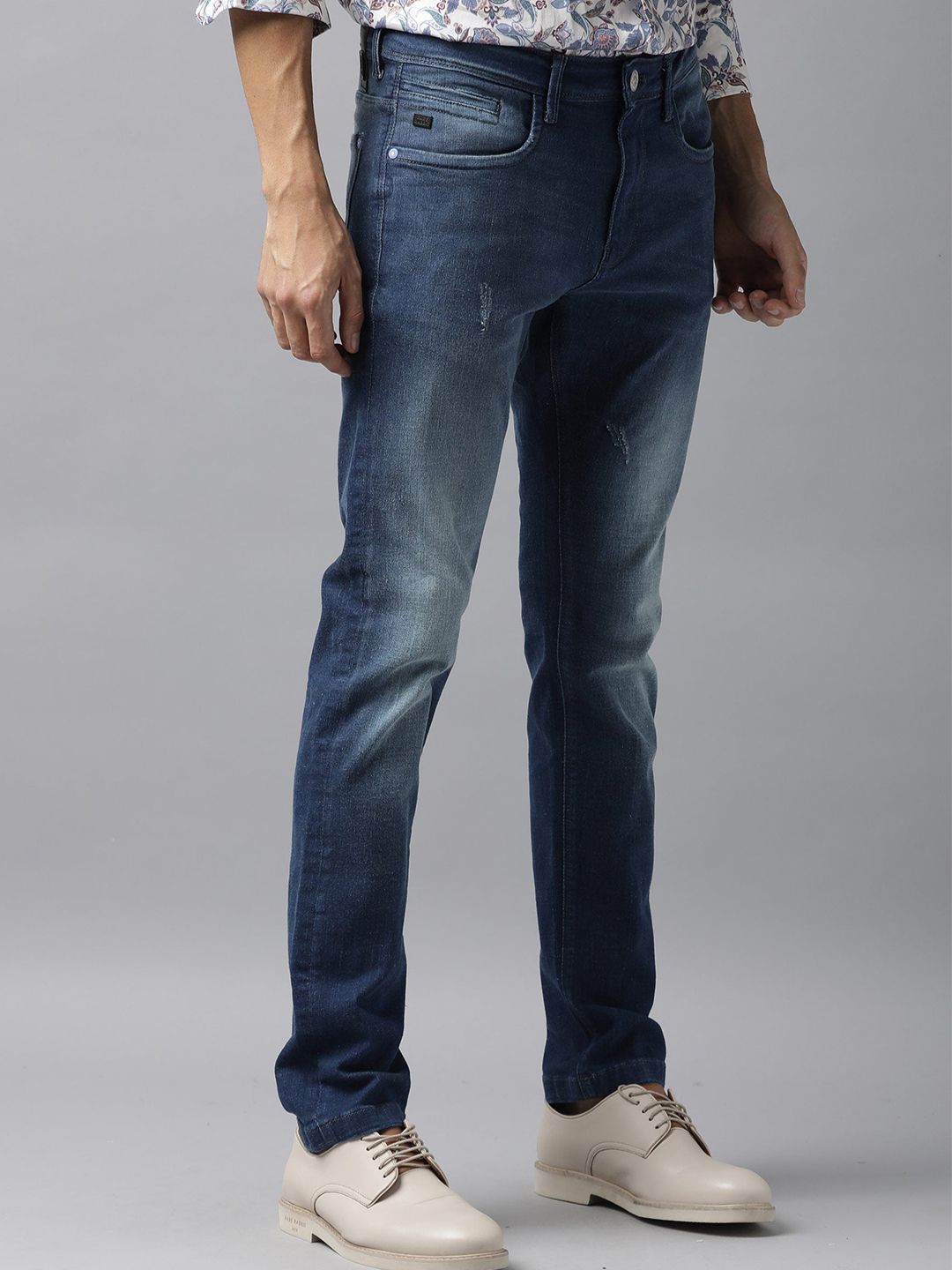 RARE RABBIT Men Calca Slim Fit Stretchable Jeans