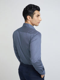 Baju Formal Bercetak Raymond Slim Fit Pure Cotton