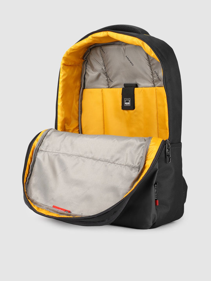 Gear Unisex Black & Grey Colourblocked SAUVE BUSINESS LAPTOP Backpack