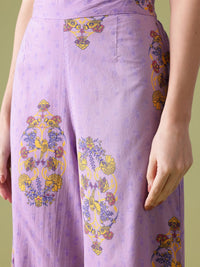 Anouk Floral Print Cotton Kurta with Palazzos