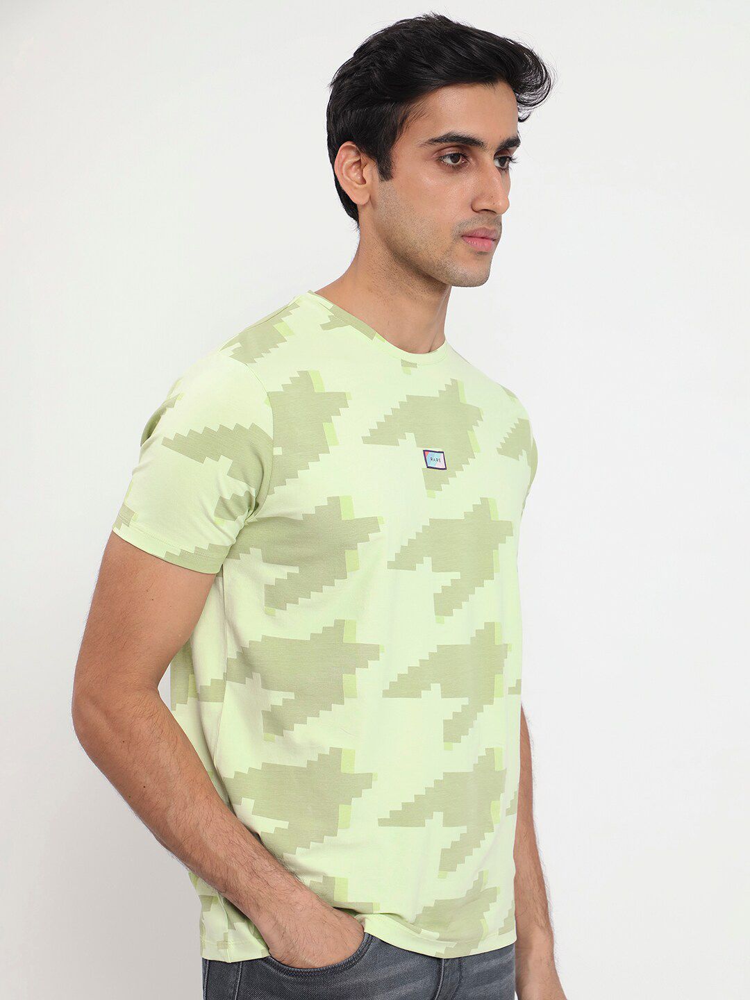 RARE RABBIT Men Rings-4 Slim Fit Solid Polo Collar T-Shirt