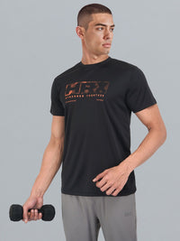 HRX by Hrithik Roshan Twin Collection Rapid-Dry Printed Training T-shirt
