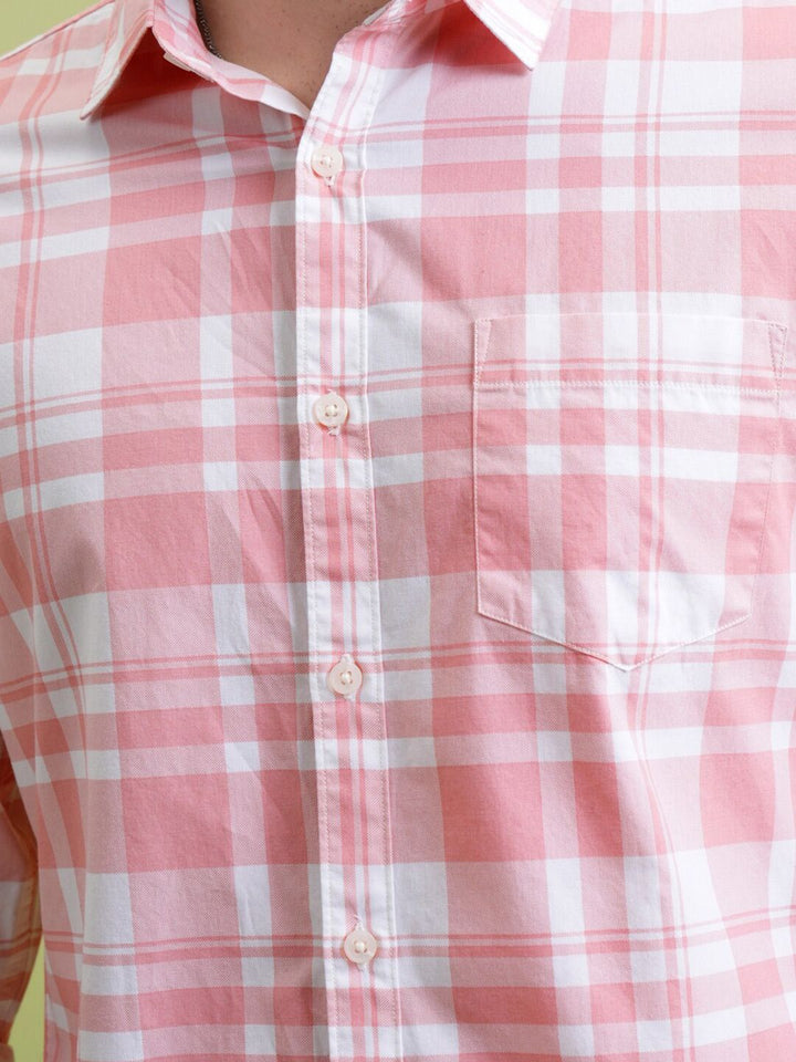 Highlander Men Checked Slim Fit Shirt