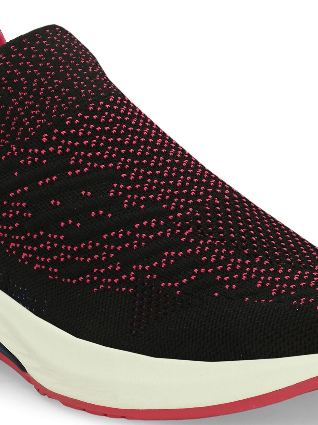 HRX by Hrithik Roshan Women Black & Fuchsia Slip-On Walking  Shoes