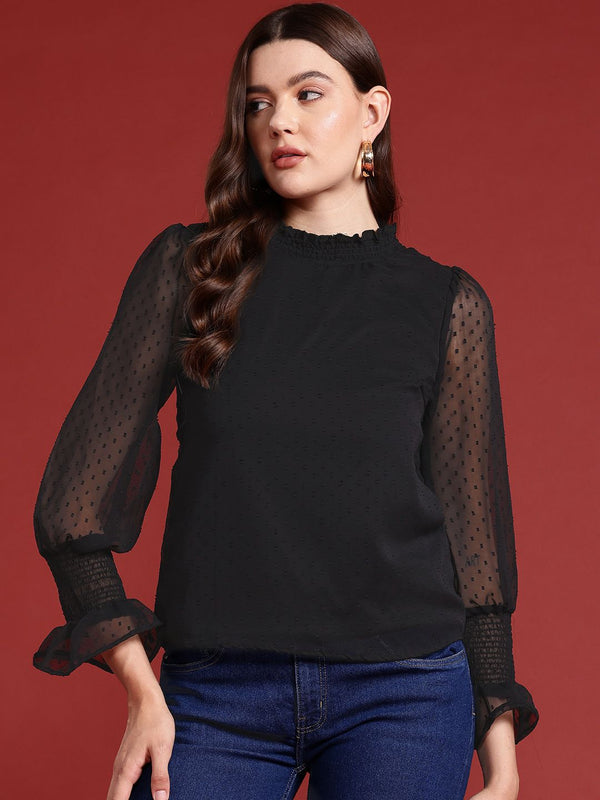 all about you Bell Sleeve Smocked Top
