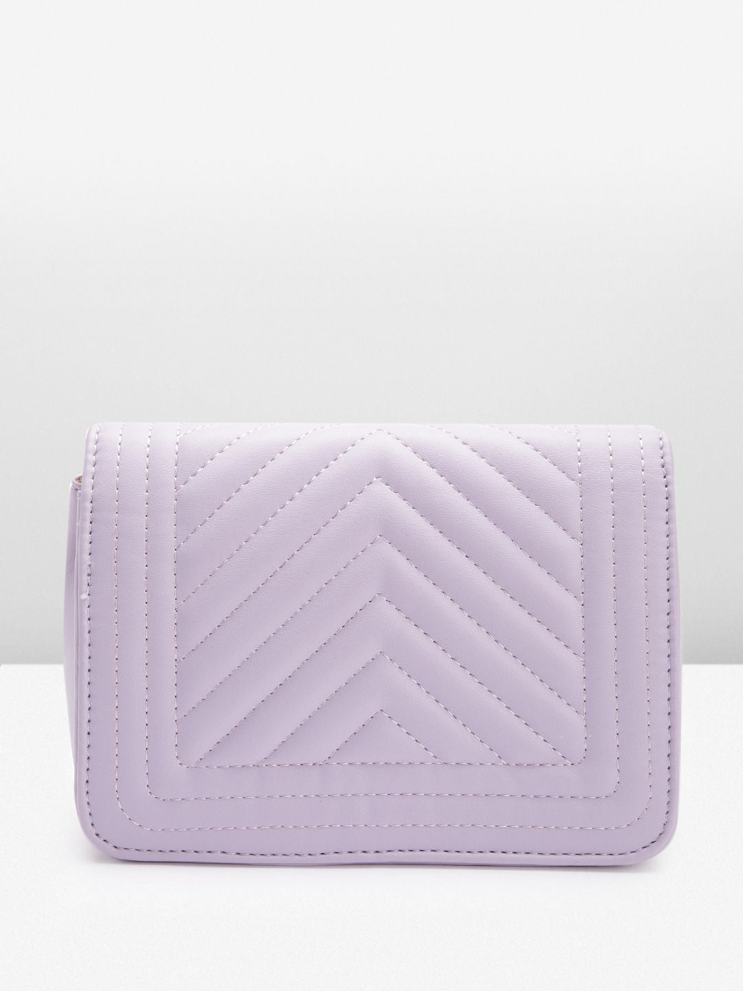 Lino Perros Textured Structured Sling Bag with Quilted Detail