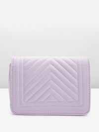 Lino Perros Textured Structured Sling Bag with Quilted Detail