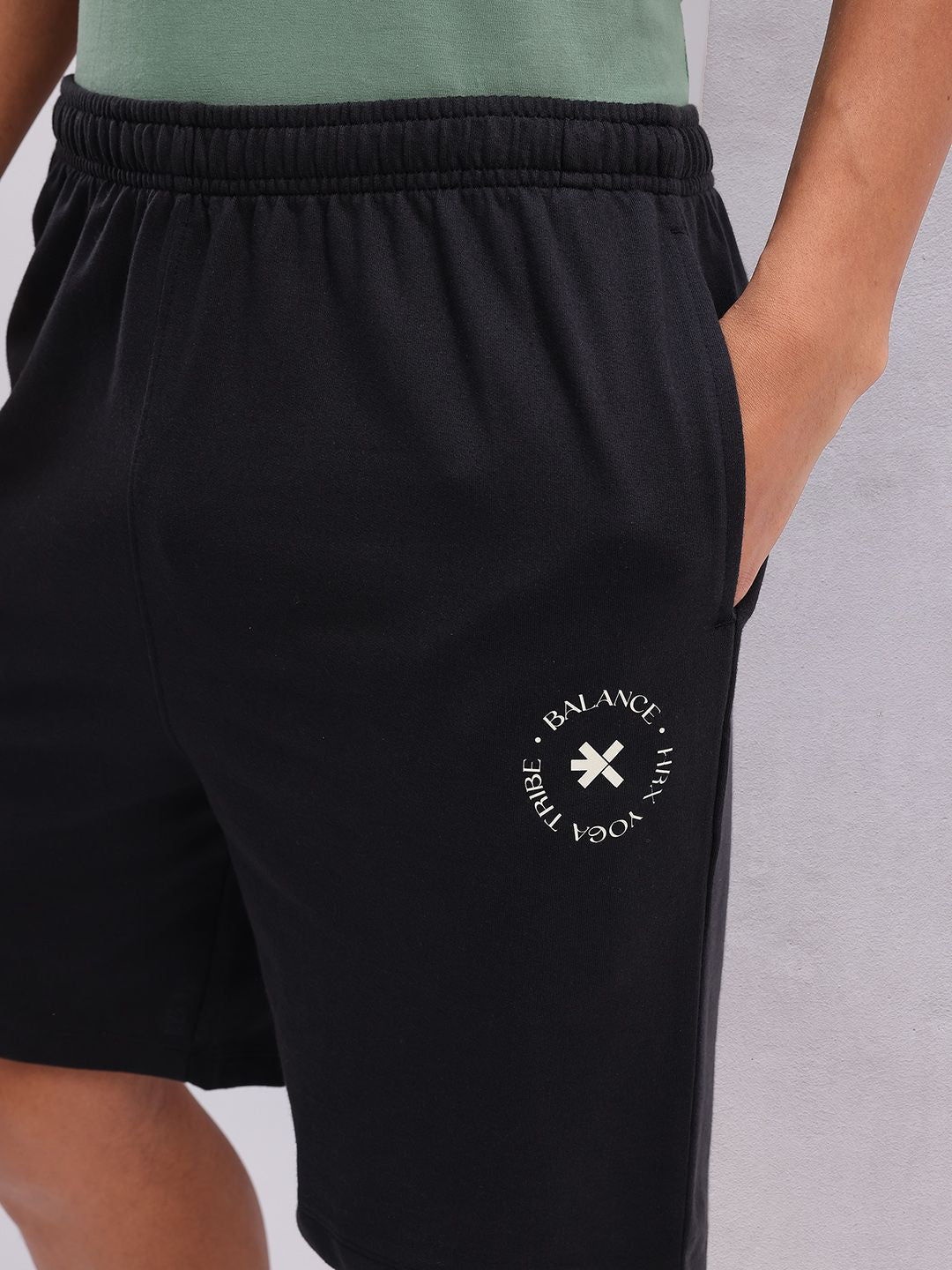 HRX by Hrithik Roshan Men Printed Detail Yoga Shorts
