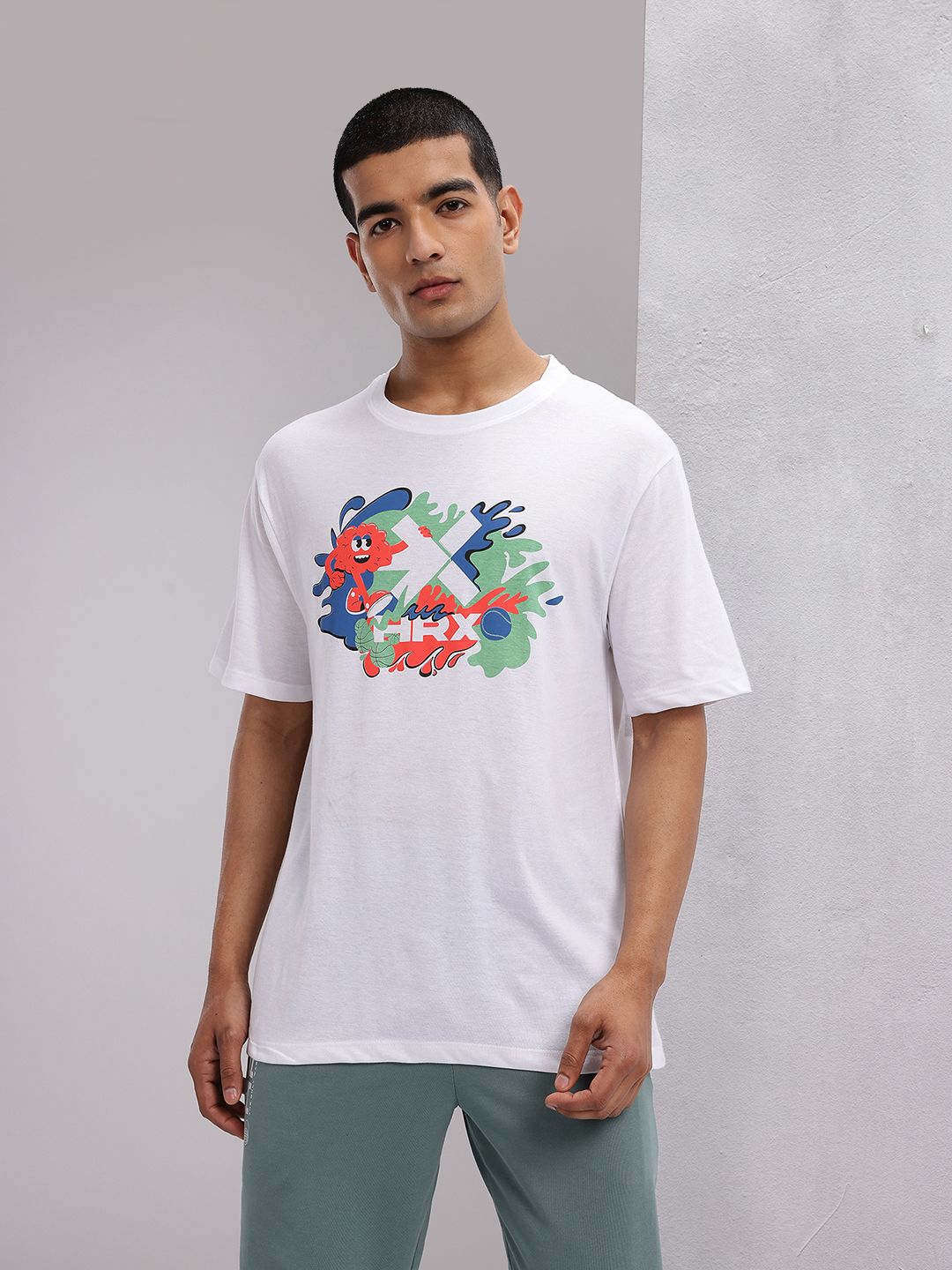 HRX by Hrithik Roshan Graphic Printed T-shirt